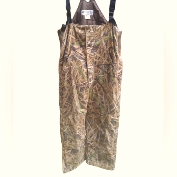 Columbia Pants Vintage Columbia Camo Bibs Pants Hunting Camouflage